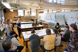 Students in a classroom