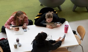 Students sitting at a table