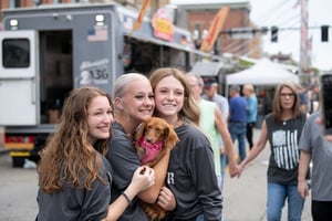 Students in Downtow Wooster